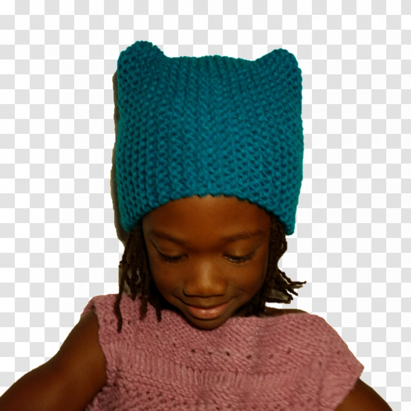 Beanie Clothing Green Turquoise Knit Cap Transparent PNG