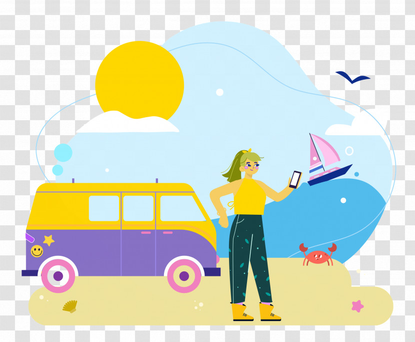 Seashore Day Vacation Travel Transparent PNG