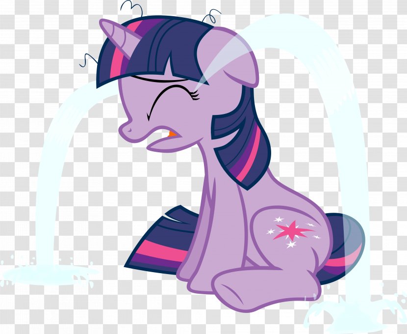 Twilight Sparkle Pony Rainbow Dash YouTube Crying - Watercolor Transparent PNG