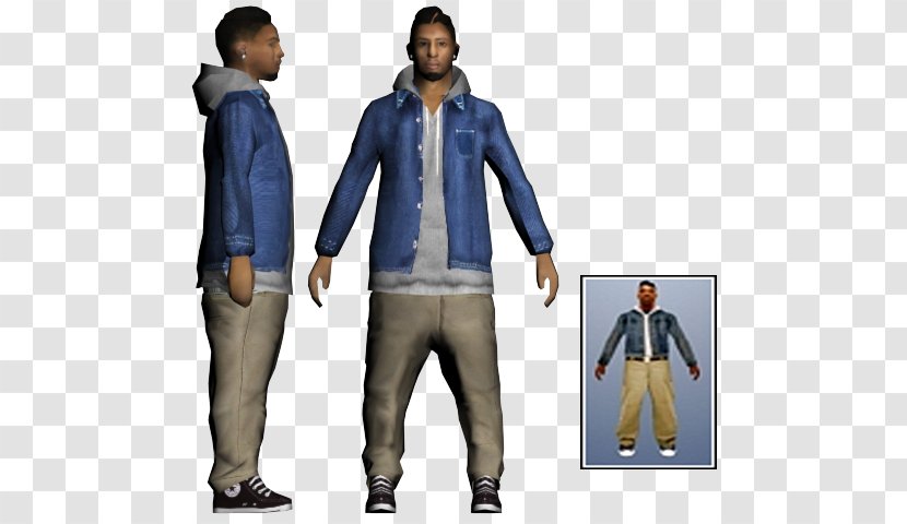 Grand Theft Auto: San Andreas Multiplayer Jeans Jacket Outerwear Transparent PNG
