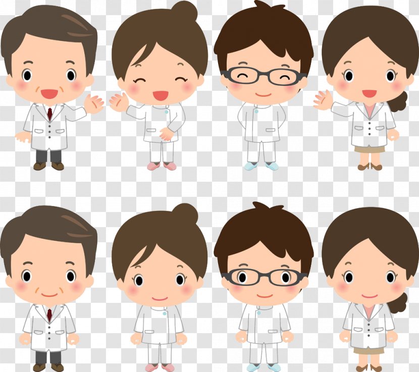 Nurses Cap Physician Cartoon - Nurse Uniform - With A Doctor Transparent PNG