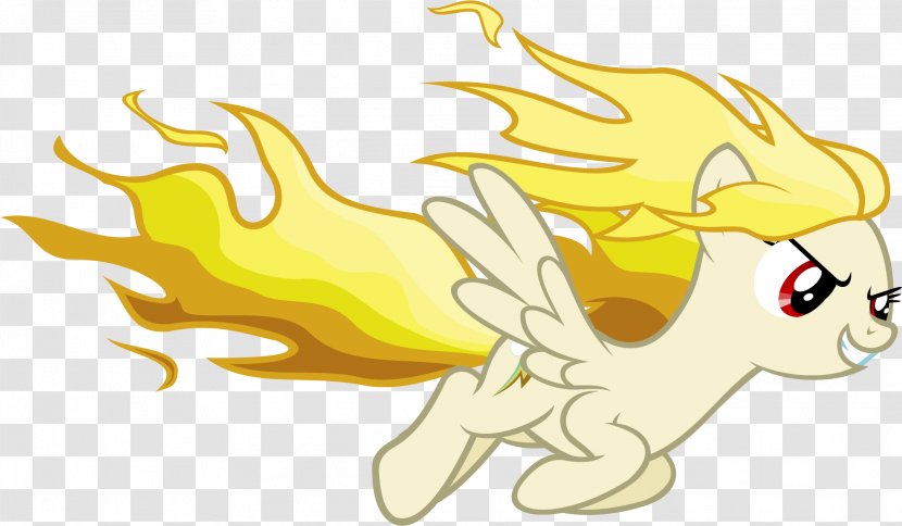 Rainbow Dash My Little Pony Yellow - Tail - Pegasus Transparent PNG