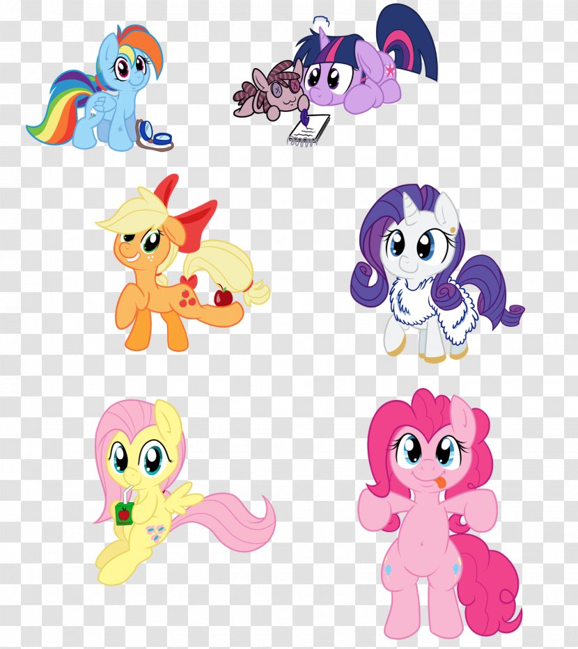 Pinkie Pie Rarity Rainbow Dash Applejack Pony - My Little Transparent PNG