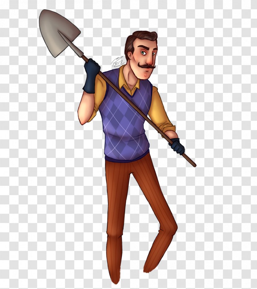 Hello Neighbor Drawing Fan Art Digital Game - Cartoon Transparent PNG