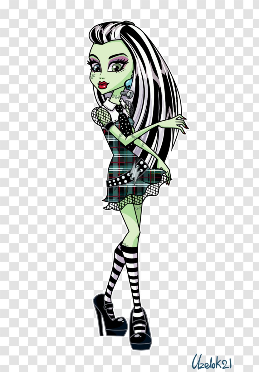 Frankie Stein DeviantArt Monster High - Fictional Character Transparent PNG