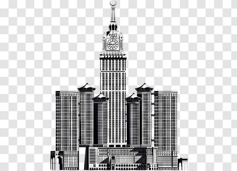 Black And White Skyscraper Clip Art - Building Transparent PNG