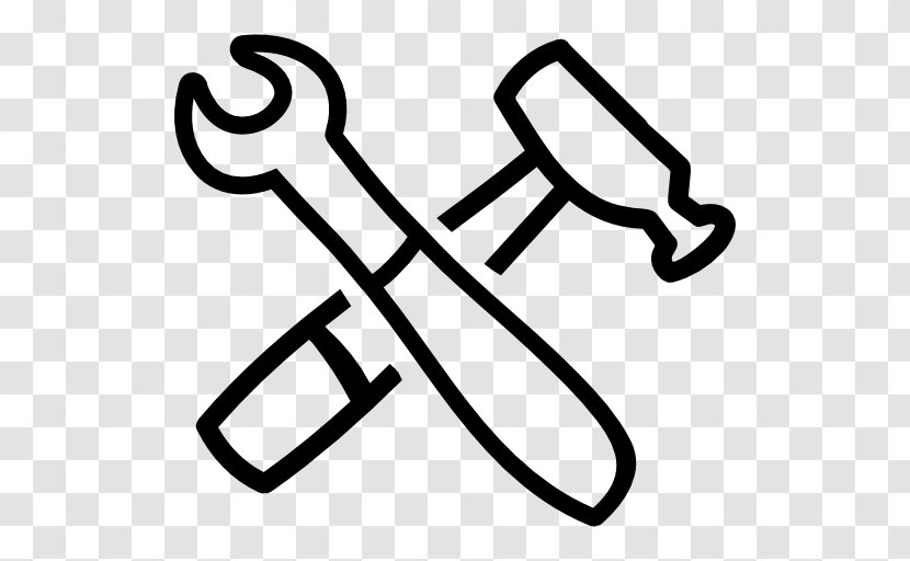 Symbol Spanners - Black And White - Hand Drawn Penguin Transparent PNG