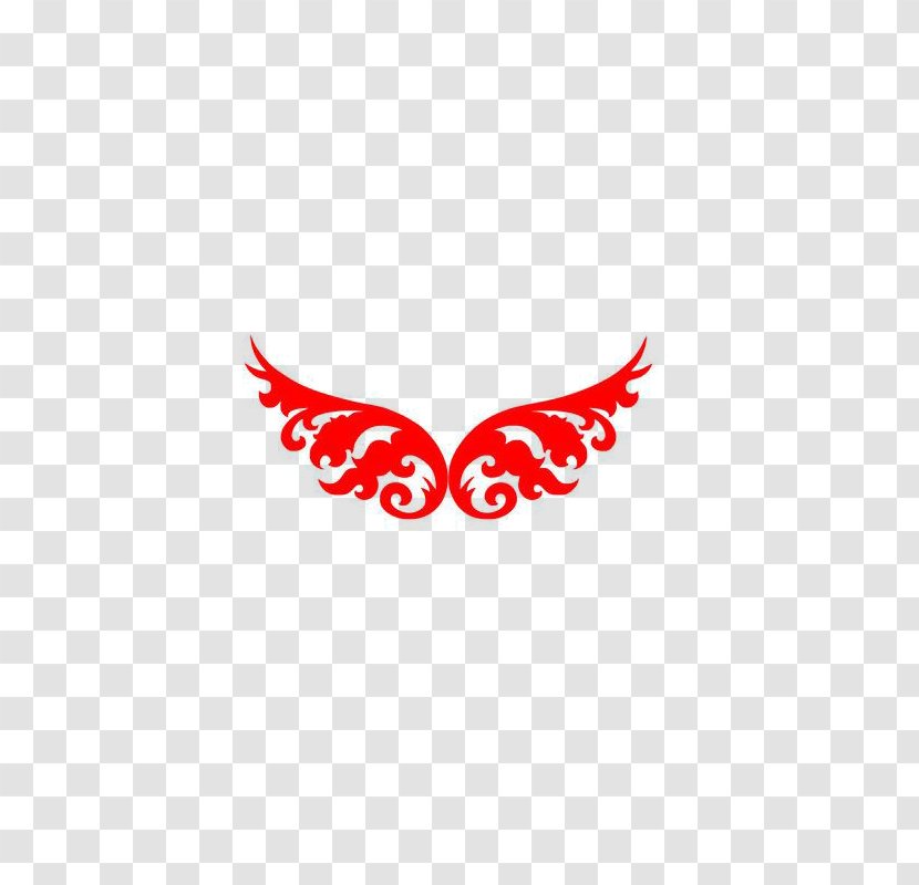 Royalty-free - Watercolor - Red Wings Transparent PNG