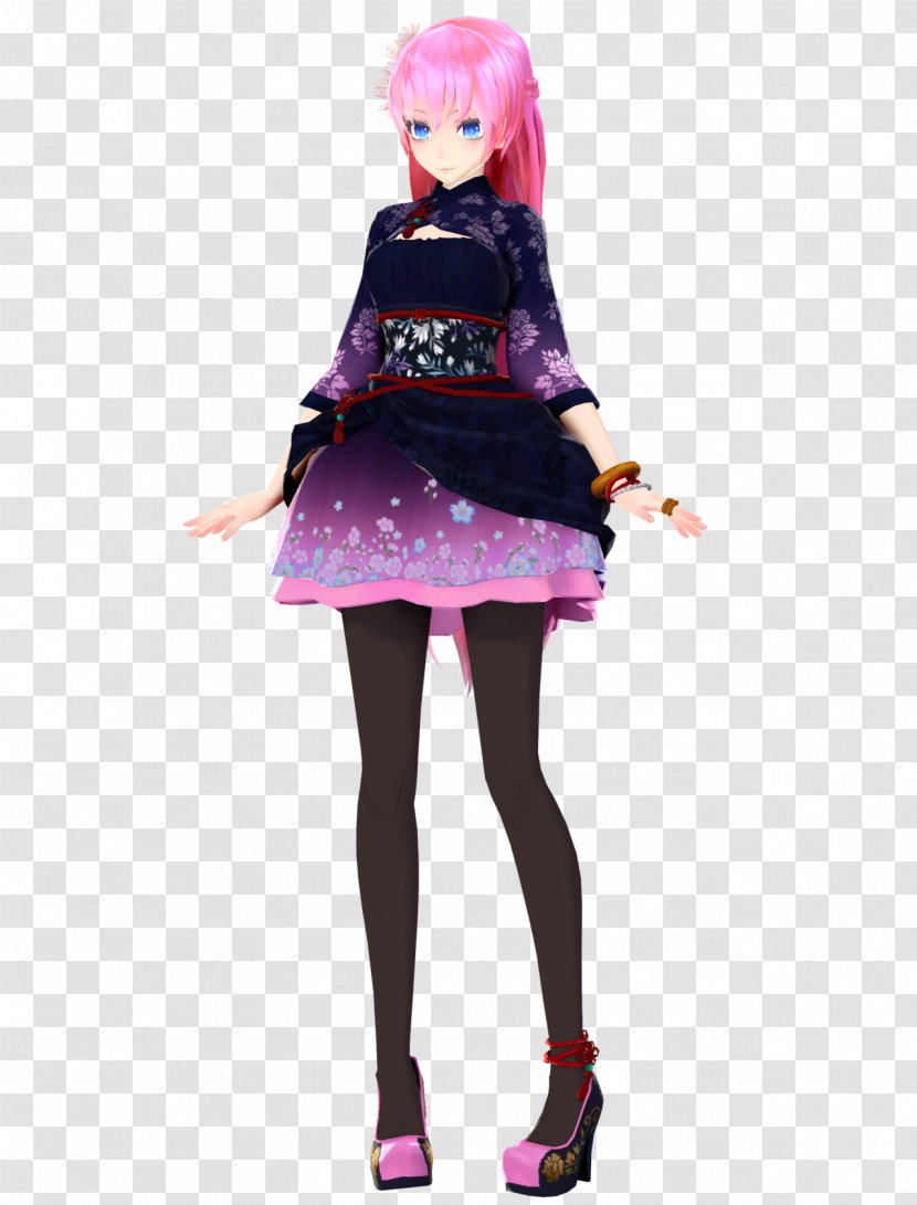 MikuMikuDance Hatsune Miku Megurine Luka Download Vocaloid - Tights - Hanbok Transparent PNG