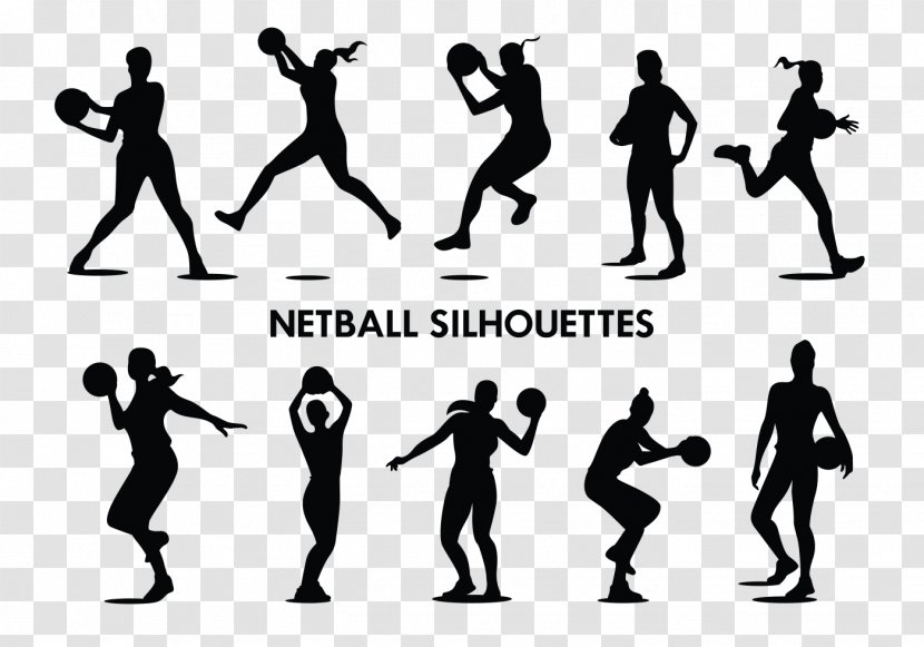 Netball Basketball Clip Art - Silhouette - Volleyball Transparent PNG