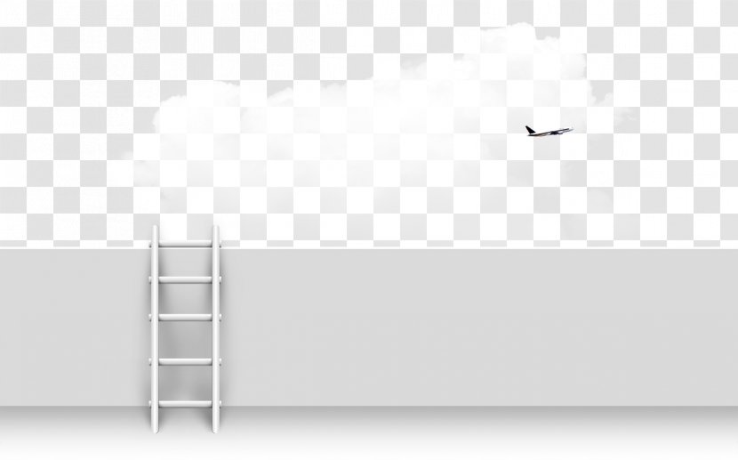 Brand Black And White Furniture - Stairs Aircraft Transparent PNG