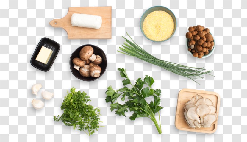 Goat Cheese Leaf Vegetable Vegetarian Cuisine Polenta - Edible Mushroom - Wild Mushrooms Transparent PNG