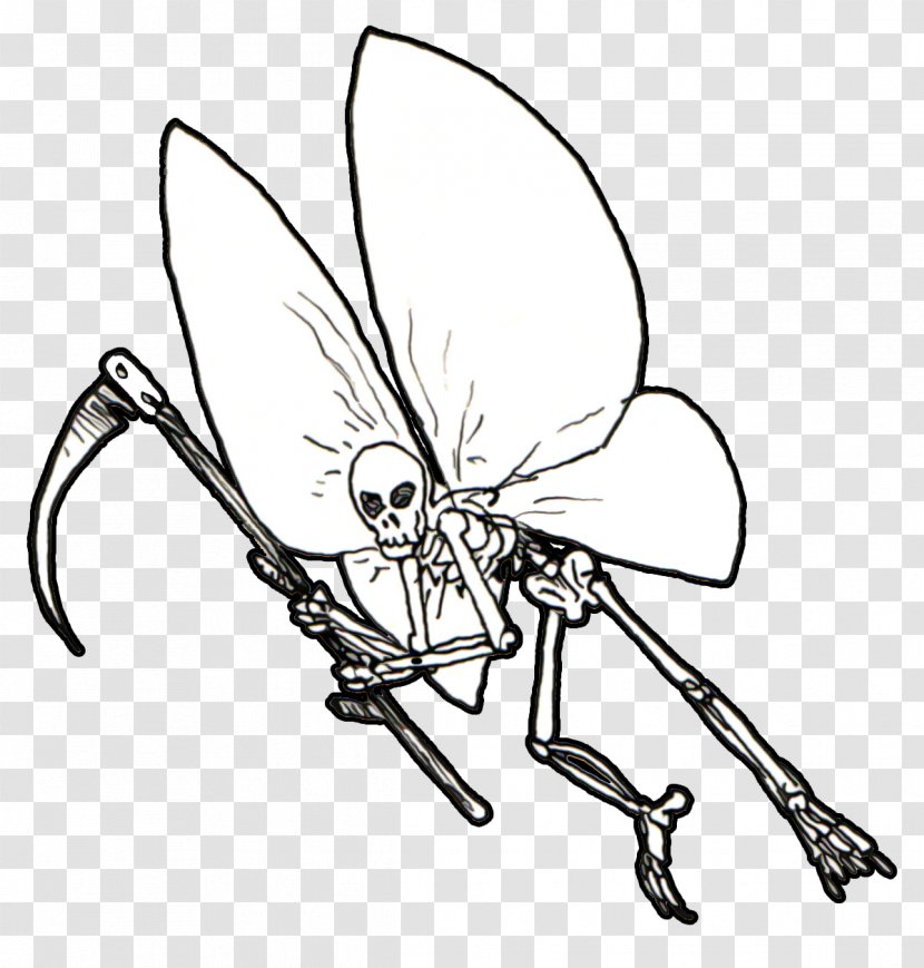 Insect Line Art Cartoon Pollinator Clip Transparent PNG