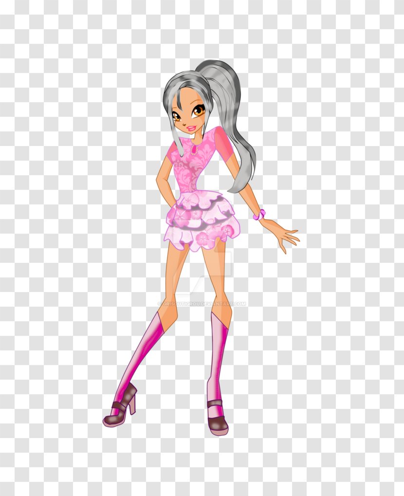 Barbie Cartoon Figurine Shoe Purple - Silhouette Transparent PNG