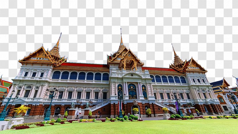 Grand Palace Temple Of The Emerald Buddha Wat Arun Dusit Maha Prasat Throne Hall - Bangkok's Resorts Transparent PNG