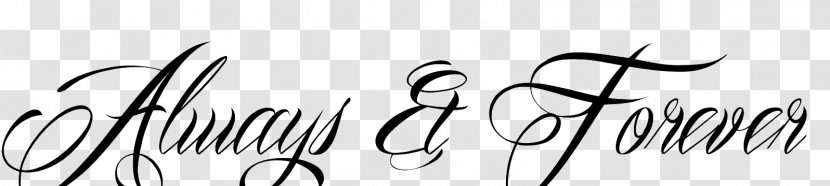 Tattoo Font - Calligraphy - Always And Forever Design Transparent PNG