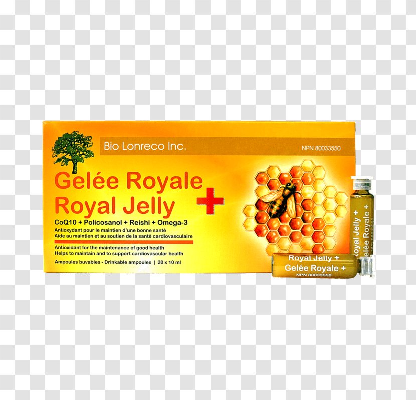 Dietary Supplement Royal Jelly Health Food Bio Lonreco Inc. - Vegetarian - Saccharum Officinarum Transparent PNG