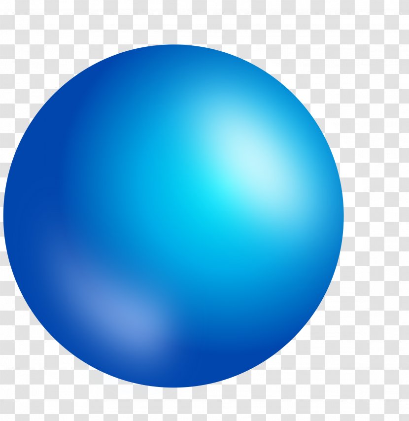 Sphere Blue Clip Art - Light Transparent PNG