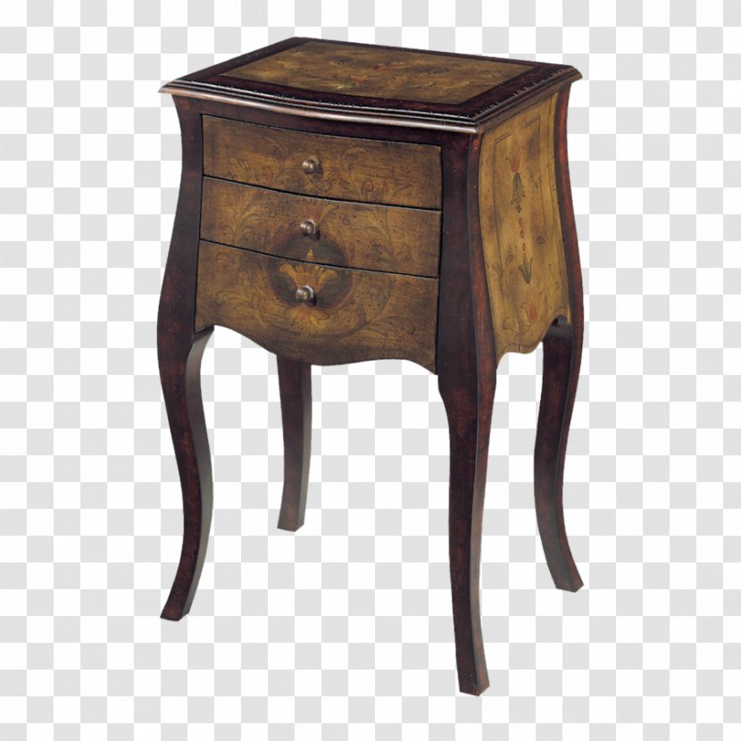 Bedside Tables Drawer Antique - Nightstand - Table Transparent PNG