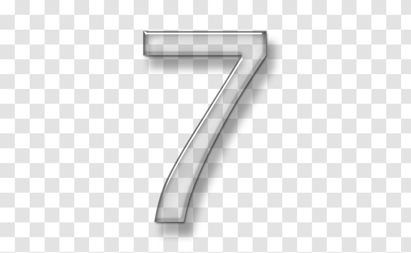 Number Icon - Black And White - 7 Transparent PNG
