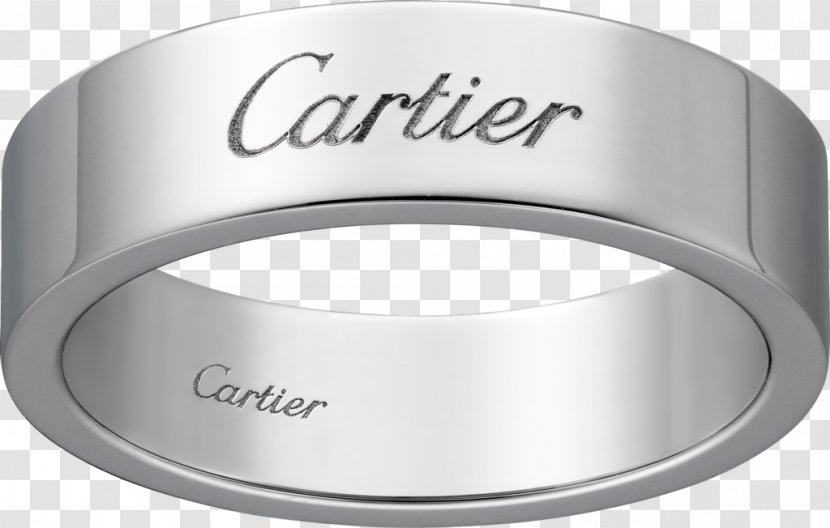 Wedding Ring Engagement Cartier Platinum - Diamond Transparent PNG