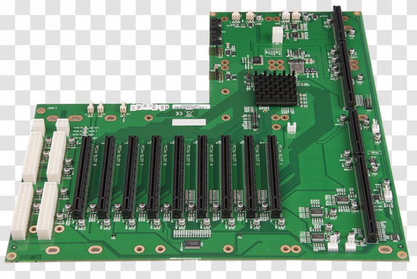 Microcontroller Graphics Cards & Video Adapters Motherboard PCI Express Backplane - Capacitor - Computer Transparent PNG