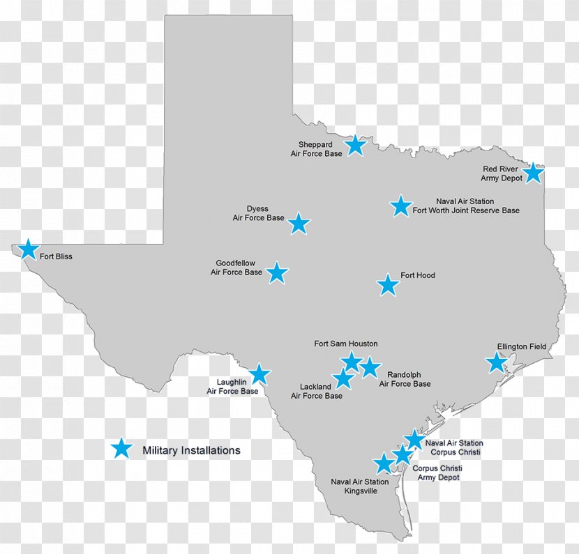 Texas Military Base Army Air - Diagram Transparent PNG