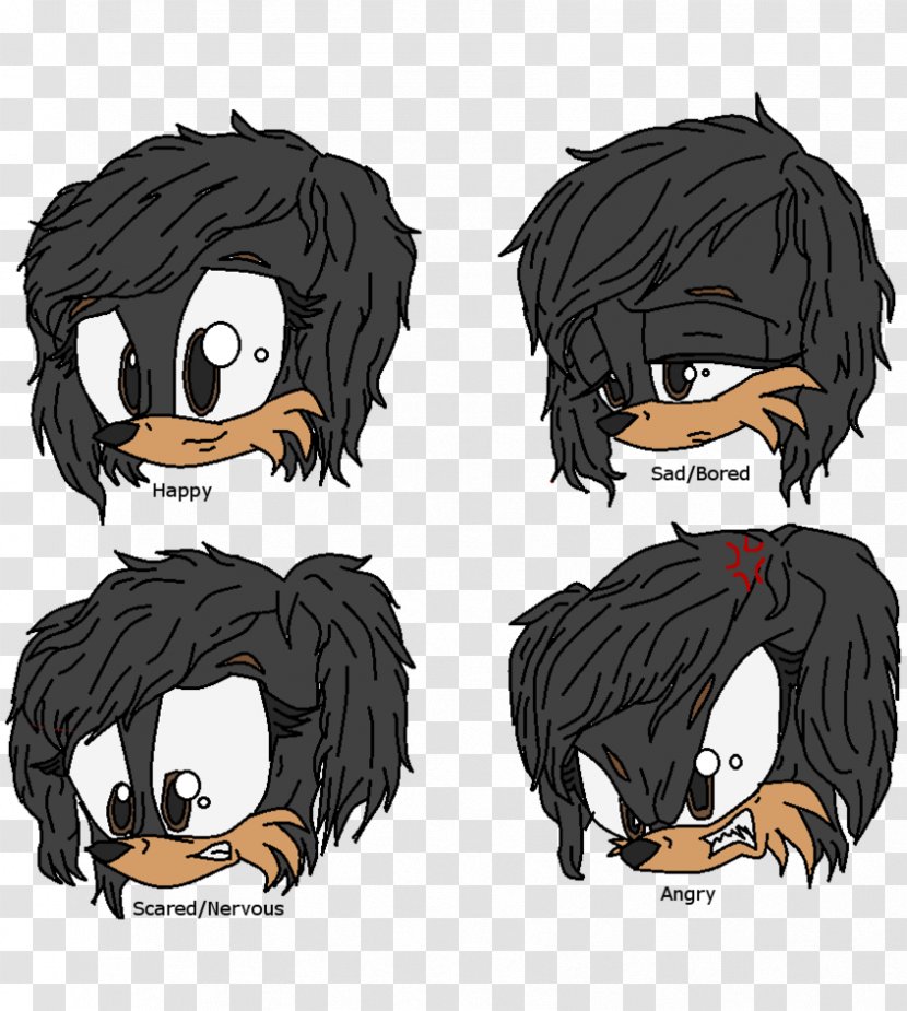 Homo Sapiens Black Hair Bird Cartoon - Watercolor Transparent PNG