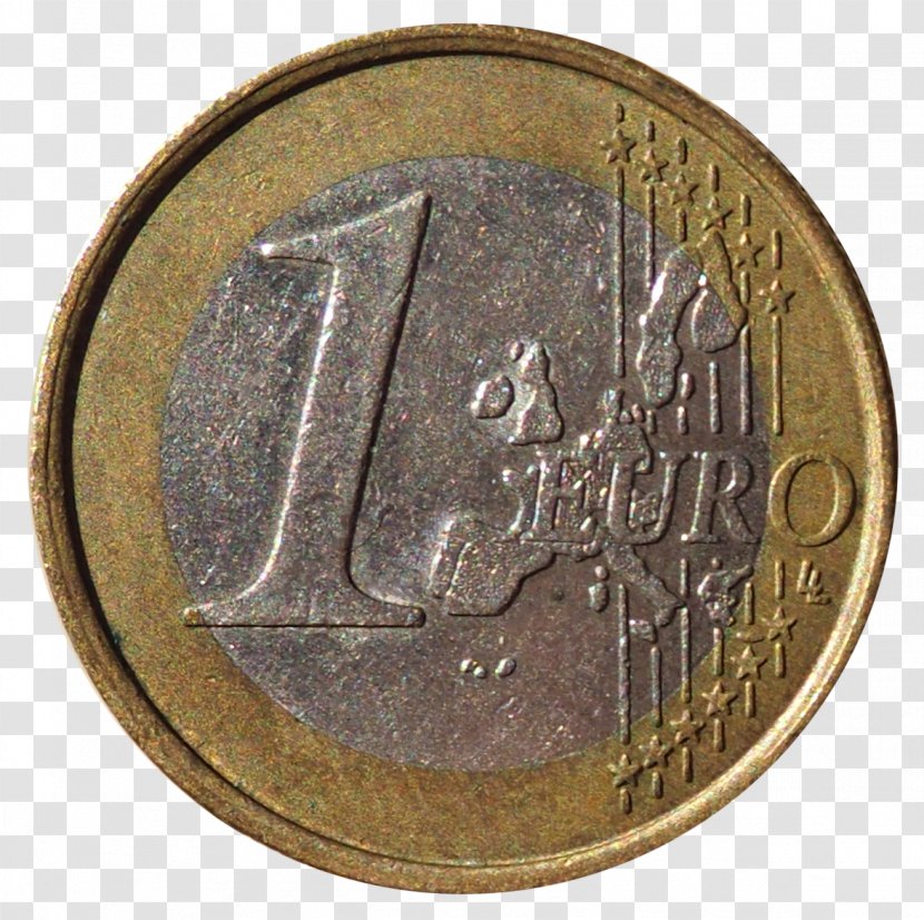 1 Euro Coin Game Currency Coins - Numerical Digit Transparent PNG