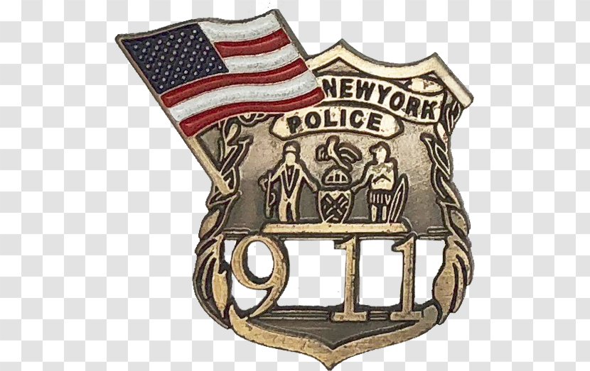 Badge Police Officer New York City Department September 11 Attacks Transparent PNG