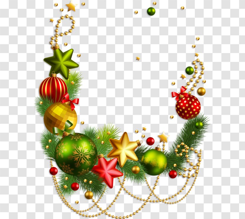 Decorative Borders Santa Claus Christmas Ornament Clip Art Decoration - Gift Transparent PNG