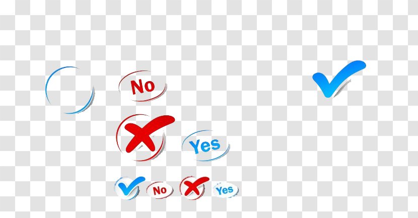 Check Mark X Icon - Rgb Color Model - Yes And No Transparent PNG