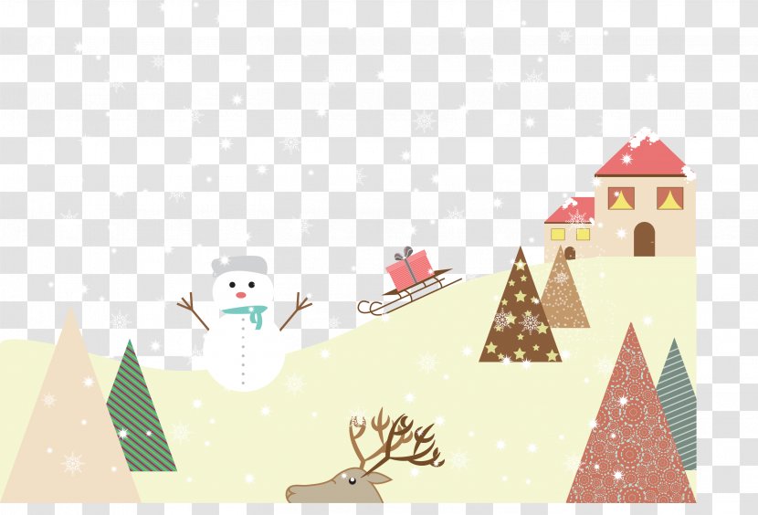 Santa Claus Christmas Village - Ornament - Beautiful Snowman Transparent PNG