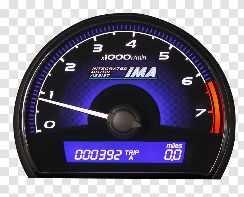 2006 Honda Civic Hybrid 2007 Car Vehicle - Meter - The Speedometer In Transparent PNG