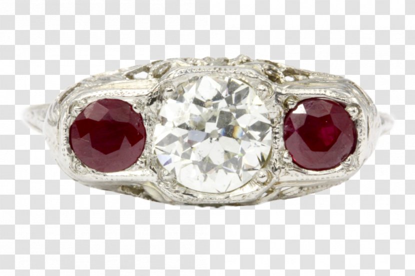 Ruby Engagement Ring Art Deco Carat - David Yurman Bracelet Transparent PNG
