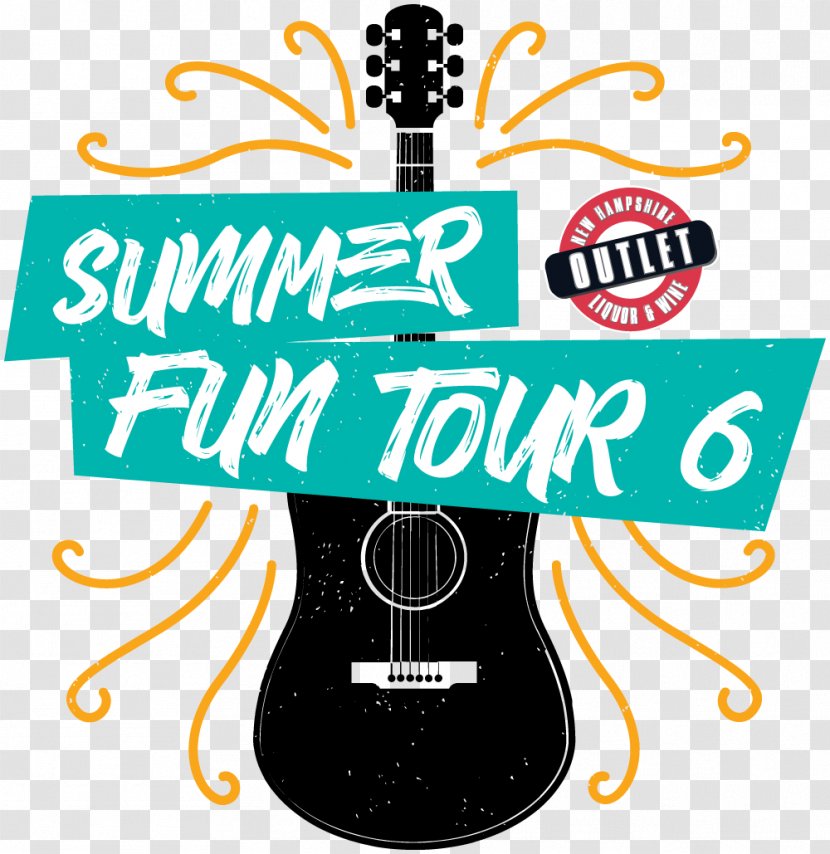 Acoustic Guitar Clip Art Illustration Brand - Summer Tour Transparent PNG