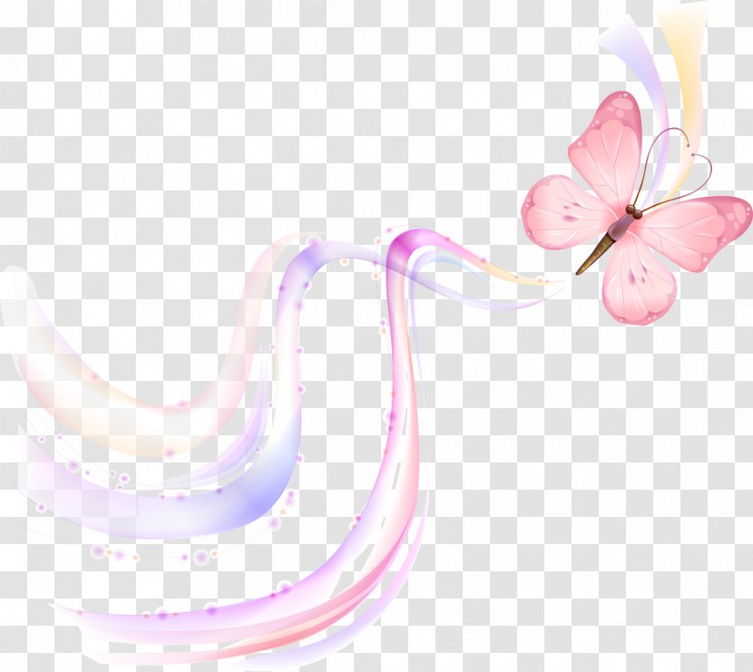 Butterfly Drawing Clip Art - Pink Background Transparent PNG