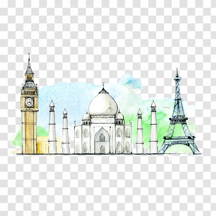 Adobe Illustrator Monument - Art - Drawing Landmarks Transparent PNG