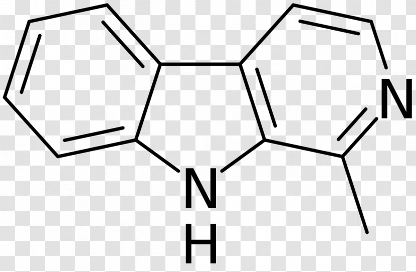 Harmane Beta-Carboline Double Bond Molecule Chemical - Symbol - Amine GÃ¼lÅŸe Transparent PNG