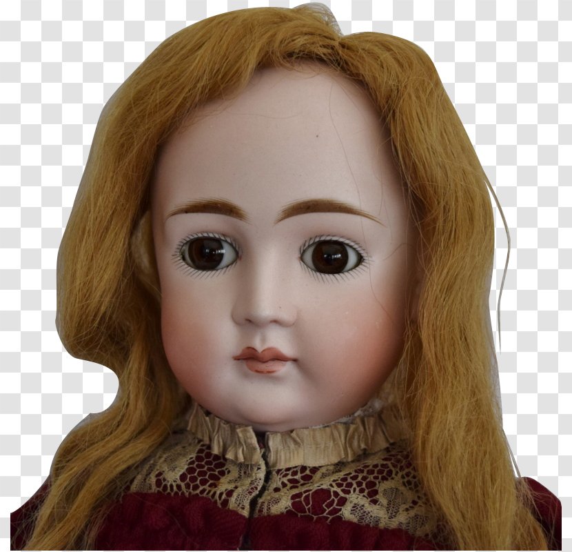 Dollhouse Bisque Porcelain Germany Eyebrow - Head - Doll Transparent PNG