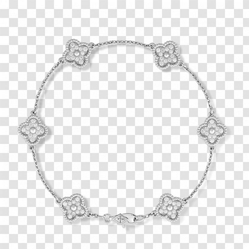 Van Cleef & Arpels Bracelet Diamond White Jewellery - Metal Transparent PNG