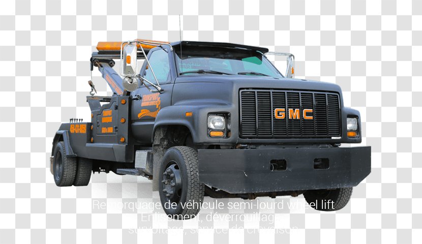 Tire Car Commercial Vehicle Tow Truck Bumper - Automotive - Transportation Services Transparent PNG