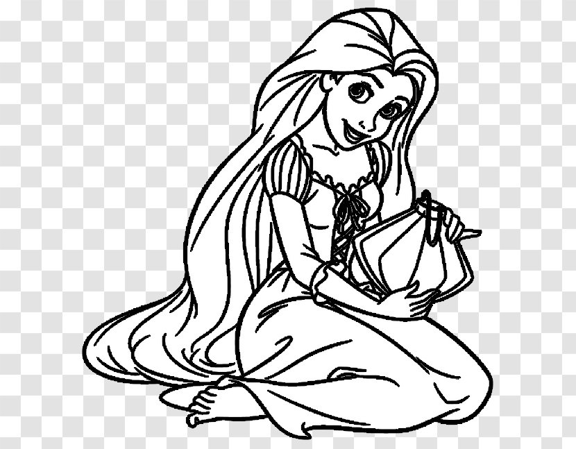 Rapunzel Princesas Disney Princess Drawing Coloring Book - Heart - Scooby Doo Hamburguer Transparent PNG