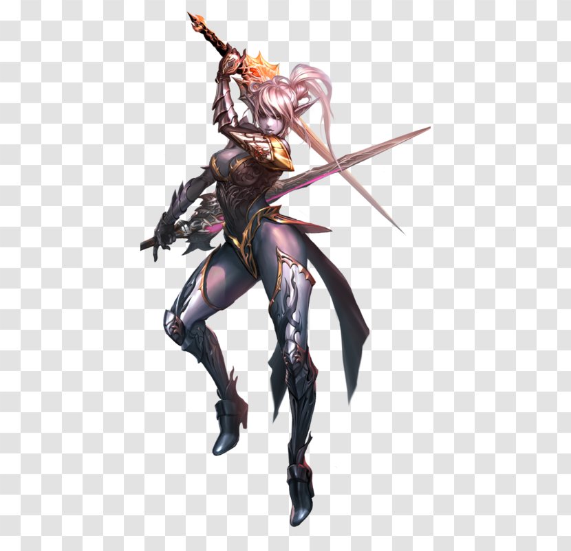Lineage II Dark Elves In Fiction Fantasy Non-player Character Art - Figurine - Orc Transparent PNG