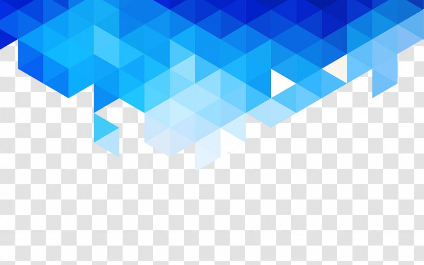 Geometry Desktop Wallpaper Triangle - Blue - Cool Designs Transparent PNG