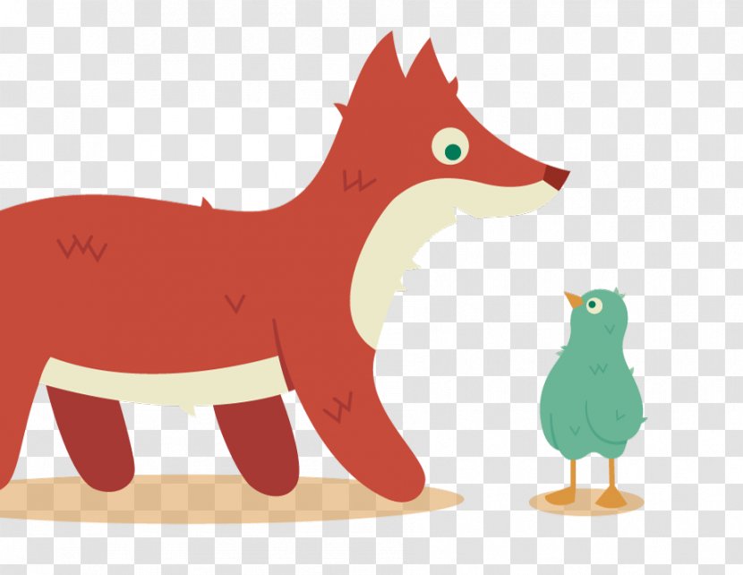 Red Fox Whiskers Cat Clip Art Illustration - Cartoon Transparent PNG