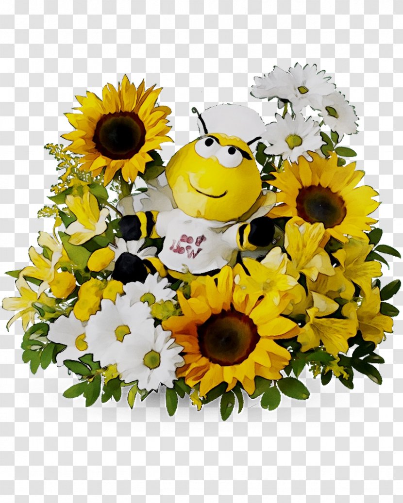 Common Sunflower Floral Design Cut Flowers Flower Bouquet - Arranging Transparent PNG