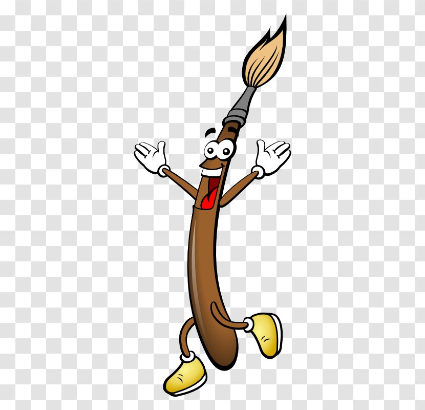 Paintbrush Cartoon Clip Art - Free Content - Happy Pictures Of People Transparent PNG