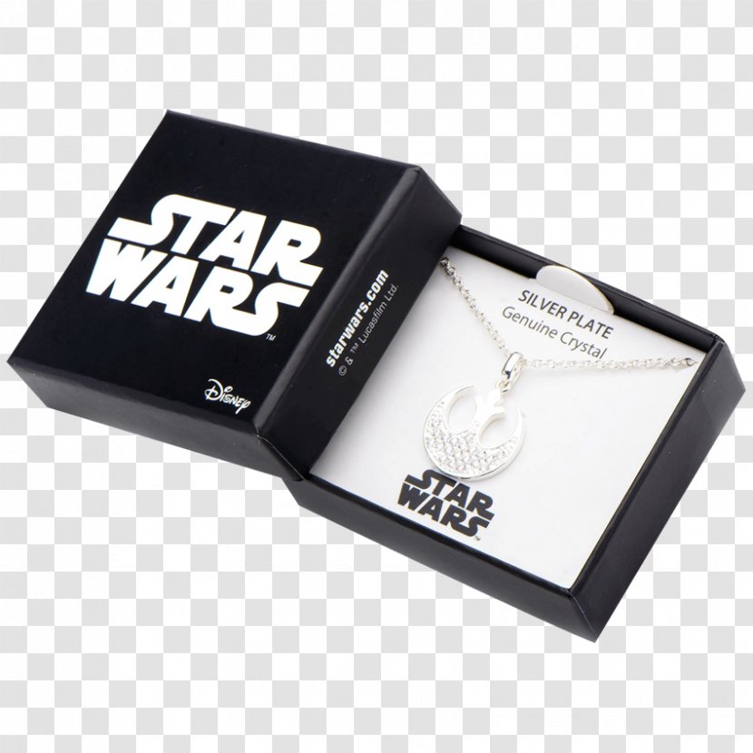 Star Wars Jewelry Rebel Symbol Silver-Plated And Cubic Zirconia Crystal Clear Rebellion Pendant Women's Stainless Steel Silver Plated In Crystals With Chain Charms & Pendants - Lego - Republic Day Badge Transparent PNG