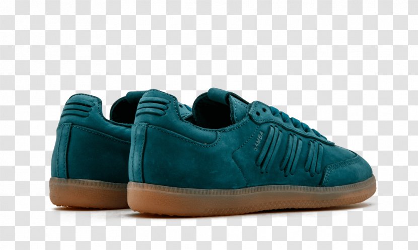Sports Shoes Adidas Samba W Core Black/ Gum 4 Suede - Electric Blue Transparent PNG